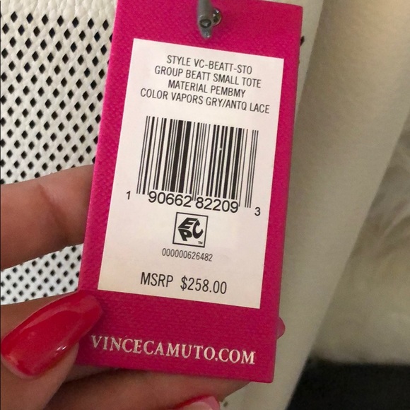 VINCE CAMUTO LEATHER TOTE - Picture 8 of 8